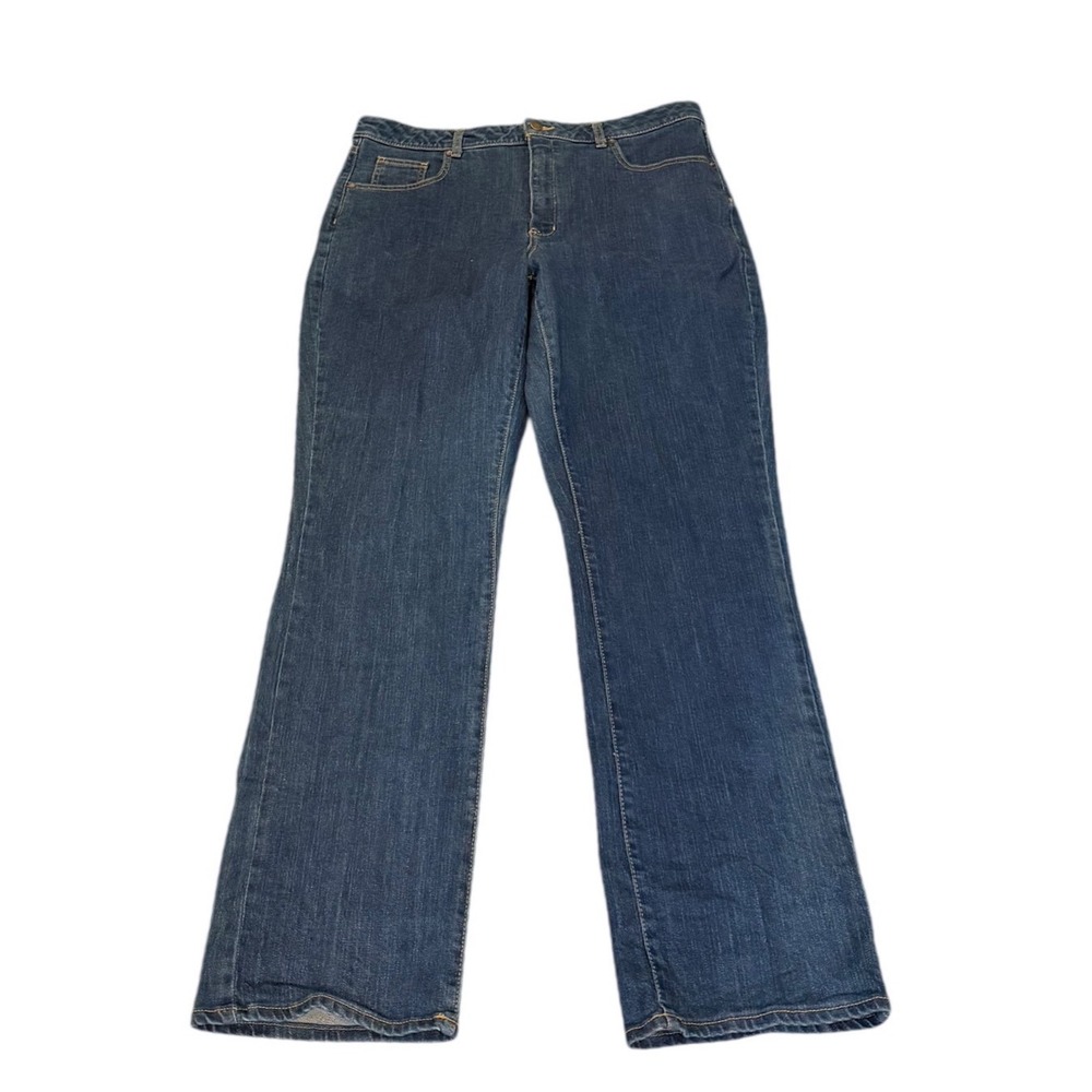 Coldwater Creek Classic Fit Straight Leg Jeans Womens‎ 16 Medium Wash Blue Denim